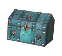 Baule del tesoro pirata in legno massello per donne design vintage scatola