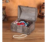 Baule del tesoro Scatola portaoggetti decorativa con lucchetto a combinazione