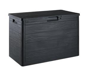Baule multiuso antracite in plastica, Woody's