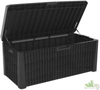 BAULE MULTIUSO CASSAPANCA PANCA SEDUTA CUSCINO RESINA CONTENITORE 147x72xH65