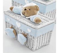 Baule Nanan Puccio Piccolo Bianco Azzurro