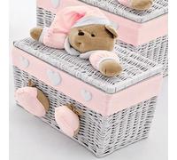 Baule Nanan Puccio Piccolo Bianco Rosa