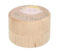 Baule per ricordi dei capelli del bambino, scatola portaoggetti in legno, grande contenitore commemorativo per il primo taglio di capelli, contenitore per ricordi in legno naturale per camera da