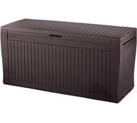 Baule porta attrezzi da giardino Comfy in resina resistente colore marrone Keter