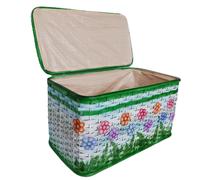 Baule Porta Biancheria in rattan Cm 64x33x35H Cesto vimini contenitore organizer