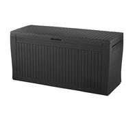 Baule Portaoggetti Multiuso Confy Grafite con Ruote 270 Litri 117 x 45 x 57 cm