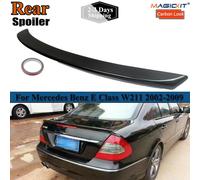 Baule posteriore Boot Ala Spoiler Per Mercedes W211 Heckspoiler In Fibra di Carbonio Look 2003-2009 CLASSE E Decorazione Accessori Carbon Fiber Look
