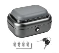 Baule posteriore in lega per Kukirin M5Pro per scooter C1 Pro 27 cm | Robusta struttura in lega, resistente all'usura, dimensioni 27 x 21 x 16 cm, finitura arancione, soluzione portaoggetti