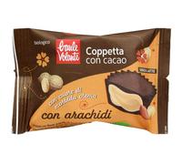 Baule volante Coppetta di cacao biologico con morbido cuore di crema di arachidi - Dessert artigianale naturale con burro di cacao e olio di cocco spremuto a freddo