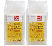 Baule Volante, Farina di grano saraceno bio, senza glutine, 500g (Confezione da 2)