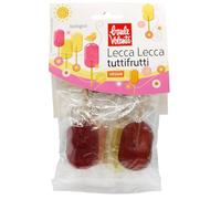 Baule volante Lecca lecca biologici Tutti Frutti-Caramelle naturali con sciroppo di glucosio e succo di agave-Aromi di frutta autentici-Senza coloranti artificiali-Gusto dolce fresco e autentico
