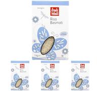Baule Volante Riso Basmati Biologico - Ideale per i pasti quotidiani - Riso Basmati Bianco Coltivato Naturalmente - 1 kg (Confezione da 4)