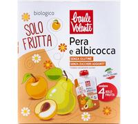 Baule Volante, Solo frutta pera e albicocca bio, senza glutine, senza zuccheri, 4x100g