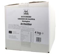 Baule volante Zucchero di canna grezzo biologico in bustine - Dolcificante naturale da agricoltura biologica - 1338 comode porzioni