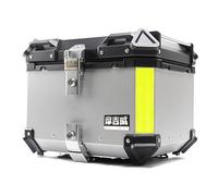 Bauletti per Moto, Alluminio Bauletto da Moto 36L 45L 55L 65L Topcase Valigia Baule per Casco Robusto E Facile, per Un Casco, Bauletto, Ciclomotori, Motocicletta, Quad, con Fondello (Color : B, Size