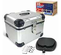 Bauletto 35 Litro Aludesign Set Completo Universale Con Piastra di Fissaggio