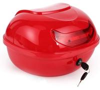 Bauletto Bauletto Moto Bauletto Bauletto 42 Litri, Bauletto Universale, Portacasco per Scooter, Moto, Ciclomotore Quad, Red