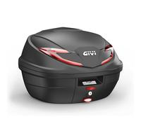 BAULETTO GIVI B39N MONOLOCK 39L NERO ROSSO CON PIASTRA UNIVERSALE MOTO SCOOTER