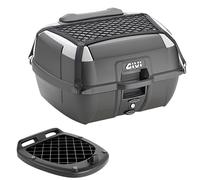BAULETTO GIVI B45+ 45LT COVER ARGENTO PIASTRA MONOLOCK UNIVERSALE + SCHIENALE