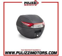 BAULETTO GIVI MONOLOCK 30 LT. NERO CON CATADIOTTRI ROSSI