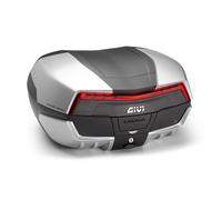 V58N - Bauletto Moto Givi MAXIA 5 MONOKEY® nero/alluminio con catadiottro rosso