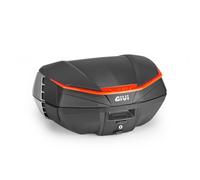 Bauletto Monokey da 49 litri, Givi V49N Air, Catadiottri rossi