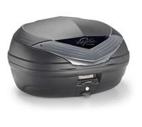 Bauletto Monolock Kappa K466NT2 46 Litri Nero Verniciato Argento