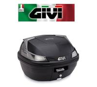 Bauletto Monolock nero catadiottri fumé, 37 Lt con piastra e kit univ B37NT GIVI