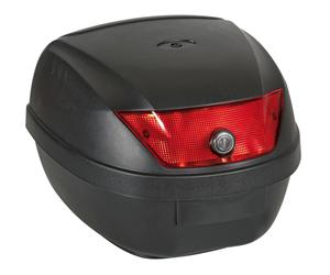 Bauletto moto 28 litri Nero Con piastra e viti fissaggio Può contenere 1 Jet