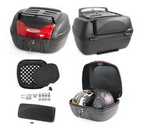 Bauletto Moto Scooter Baule Valigia Rigida Touring Universale Porta Pacchi Nero