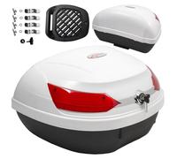 Bauletto Moto Scooter Baule Valigia Rigida Universale Bianco