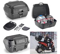 BAULETTO MOTO SCOOTER GIVI B45B+ SCHIENALINO + RETE + KIT PIASTRA UNIVERSALE
