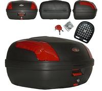 Bauletto Moto Sgancio Rapido Scooter Baule Top Case Rigida Piastra Universale Nero