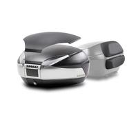 Bauletto moto SHAD SH 48 L titanio carbon look con schienalino Cod. D0B48406R