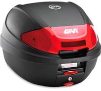 Bauletto Nero Givi 30 Litri Monolock Con Piastra Universale Catadriotto Rosso