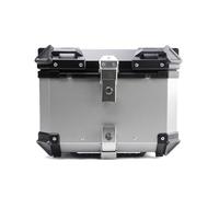 Bauletto per Moto per Harley Davidson Pan America 2020-2024, Impermeabile Bauletti per Scooter Multifunzionale Box Bagagli per Moto, Grande capacità Baule Posteriore per Moto,45L-Silver