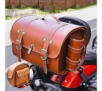 Bauletto per moto retrò, baule impermeabile ispessito, baule da viaggio con serratura a combinazione di sicurezza e maniglia per il trasporto, valigia per casco da motociclista, aspetto alla moda ( Co