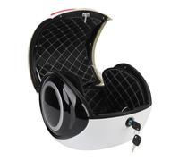 Bauletto per Moto Robusto da 32 Litri, Resistente All'acqua, Portatile, per Scooter per Bici Elettrica, Leggero, a Prova di Polvere per i Ciclisti (WHITE)