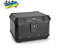 Bauletto Posteriore Alluminio Nero Opaco + Piastra MONOLOCK KAPPA KMX400B 40 LT