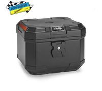 Bauletto Posteriore Nero Goffrato + Piastra MONOLOCK K'BOX KAPPA 37 LT
