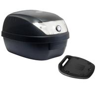 BAULETTO S-LINE 28 LITRI NERO OPACO+ PIASTRA UNIVERSALE KS28N SCOOTER MOTO