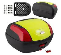 Bauletto Scooter Moto Baule Valigia Rigido Piastra Universale Fluo