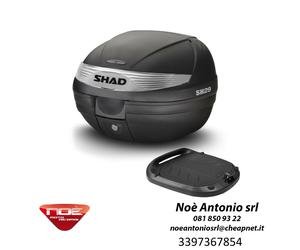 BAULETTO SHAD SH29 NERO SCOOTER MOTO CON PIASTRA UNIVERSALE Press Lock System