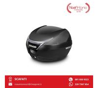 BAULETTO SHAD SH34 CARBON LOOK SCOOTER MOTO PIASTRA UNIVERSALE CASCO INT