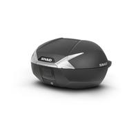 Bauletto Shad SH47 Universale Moto Scooter Nero Con Catadiottro Bianco 47 lt