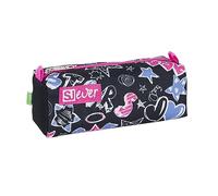 Portapenne SJ EVER, Nero e Rosa, Accessori Scuola, Accessori Zaino, Bambine e ragazze