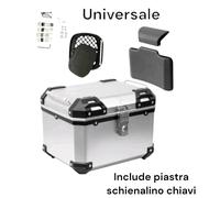Bauletto Universale Moto KS520A Scooter TopCase Plastica 38 LITRI Piastr CHIAVI