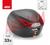 BAULETTO VALIGIA GIVI B330N NERO GOFFRATO PIASTRA MONOLOCK INCLUSA 33 LITRI