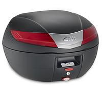 BAULETTO / VALIGIA [GIVI] MONOKEY V40 UNIVERSALE - NERA / CATADIOTTRI ROSSI