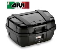 BAULETTO VALIGIA NERA 52 LT. CON FINITURA IN ALLUMINIO NERO TRK52B GIVI